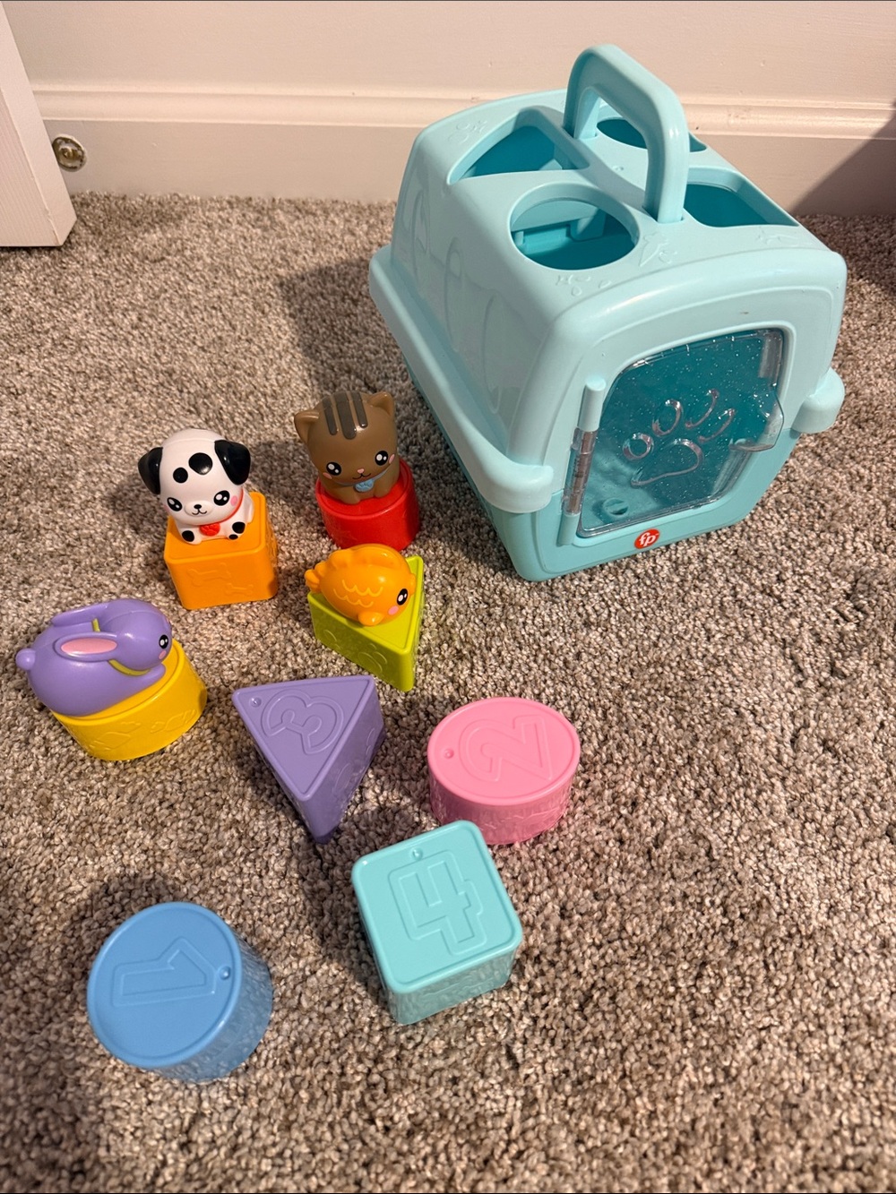 Sort Animal Shape Toy Set - Light Blue